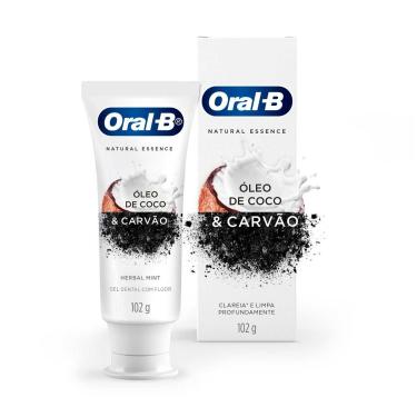Imagem de Creme Dental Oral-B Natural Essence Óleo de Coco & Carvão com 102g 102g
