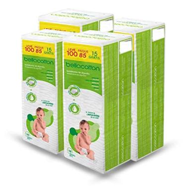 Imagem de Algodão Quadrado Bellacotton Bebê 400 Unidades