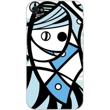 Imagem de Case Apple iPhone 4/4S - Custom4U - Abstract azul