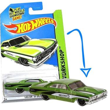 Imagem de HOT WHEELS Custom 64 Galaxie 500 Verde Mattel BFG09