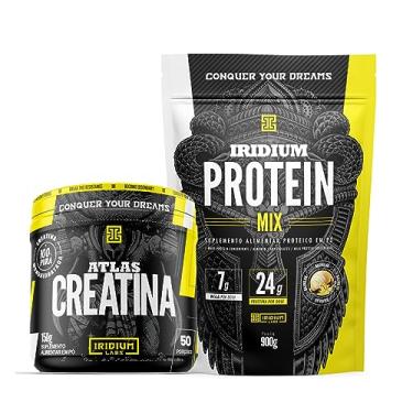 Imagem de Kit Whey Protein mix + Creatina Atlas 150g - Iridium Labs Sabor:Baunilha