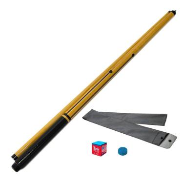 Imagem de Taco de Sinuca Desmontável Tujague Preto Tacos Brasil