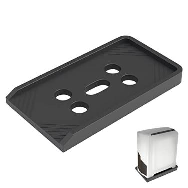 Imagem de Suporte de CPU Suporte de torre de PC de mesa Suporte de CPU, Suporte de torre de PC ventilado, suporte de CPU para jogos móveis Suporte de chão de PC com 4 rodas de rodízio Suporte de torre de PC (Cor: preto, Tamanho: sem rodas)