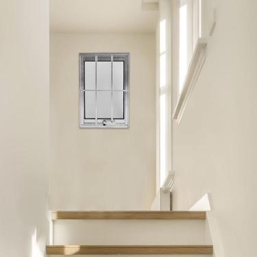 Imagem de Janela Alumínio Maxim Ar 60x40cm Marroml Brilhante Lux Esquadrias Marroml