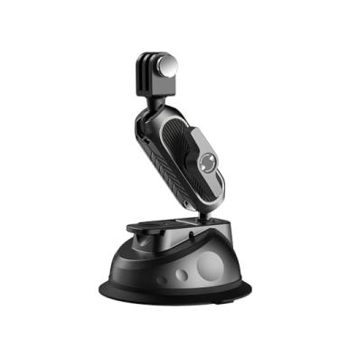 Imagem de CIADAZ Suporte para telefone com ventosa Suporte para ventosa com adaptador de câmera esportiva com cabeça esférica dupla giratória de 360 ° com parafuso fixo compatível com GoPro 12/11/10/9/8/7 Insta