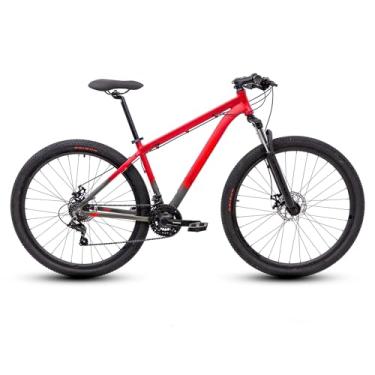Imagem de Bicicleta Tsw Mountain Bike Ride 2021 Aro 29 21v Freios De Disco Mecânico Câmbios Shimano (Vermelho/Cinza, 15")