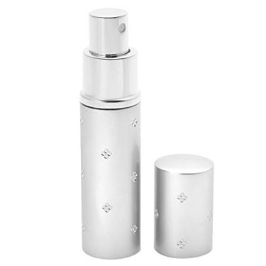 Imagem de Frasco de perfume vazio prático e resistente à corrosão, frasco de perfume vazio durável, essência para viagem em casa perfume prata