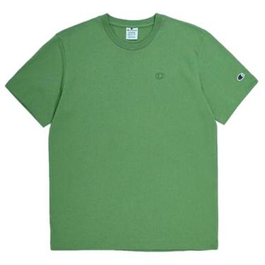 Imagem de Champion Camiseta masculina básica de manga curta, Verde golfe, P