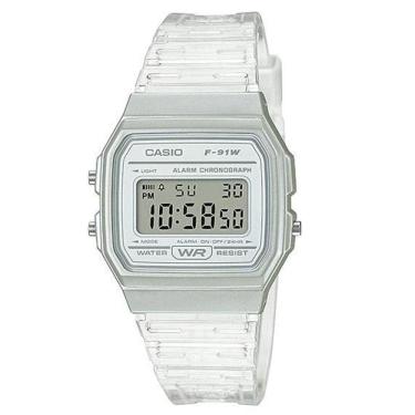 Imagem de Relógio Feminino Casio Vintage Standard F-91Ws-7Df Branco