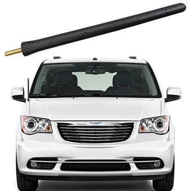 Imagem de Antena curta para Chrysler Town & Country (2008-2016) Rádio Premium Recepção – 16 cm à prova de lavagem de carro, substituição interna de mastro de antena de bobina de cobre