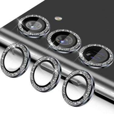 Imagem de TIUYAO Protetor de lente de câmera para Samsung Galaxy S24, capa de lente de anel de liga de alumínio de vidro temperado com [bandeja de instalação] [ferramenta de remoção] adequado para Samsung