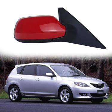 Imagem de Espelho retrovisor adequado para Mazda 3 BK M3 2006-2012 Espelho lateral de substituição para montagem de espelho lateral para Mazda 3, acessórios, ajuste de lente