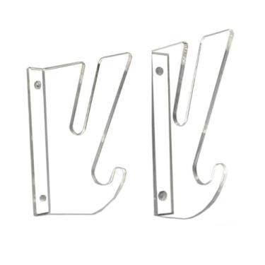 Imagem de MERIGLARE Rack de parede para skate e prancha de surf, suporte para snowboard, cabide de parede para skate, longboard, apartamento, escritório, garagem, Claro