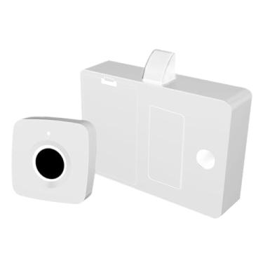 Imagem de Generic Fechadura de armário com impressão digital, fechadura de privacidade de móveis de madeira DIY Fechadura elétrica segura para crianças para armário de