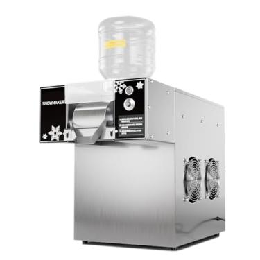 Imagem de Máquina de gelo em flocos de neve refrigerada a ar de 60 kg/120 kg, pequena máquina de gelo em flocos de neve, resfriamento contínuo, triturador de smoothies Bingsu, 220 V,L