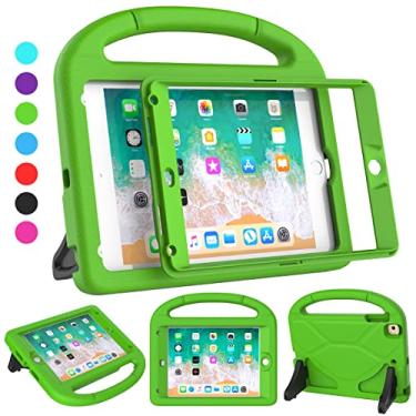 Imagem de SUPLIK Capa infantil para iPad mini 4/5 (7,9 polegadas), protetor de tela embutido, durável, à prova de choque, com suporte para Apple iPad mini de 7,9 polegadas 4ª/5ª geração, verde