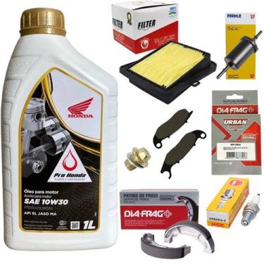 Imagem de Troca Filtros, Vela, Pastilha, Lona, Oleo, Cg Titan 150 2014 - Honda