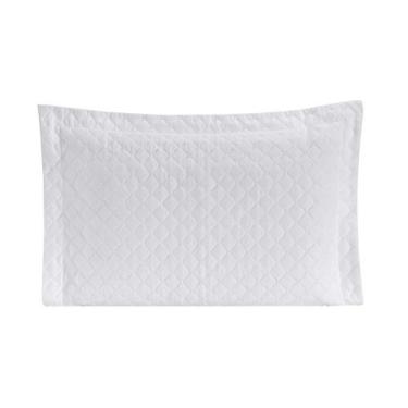 Imagem de Porta Travesseiro Com Debrum Requinte Liso 01 Peça - Branco - Enxovais