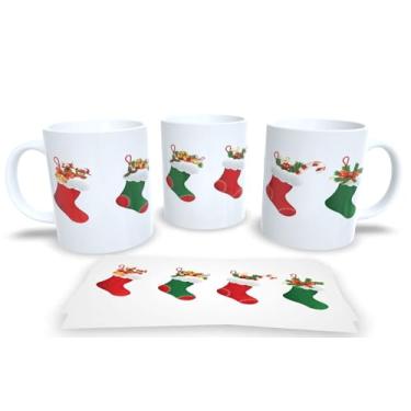Imagem de Canecas de Porcelana Branca Personalizadas Natal 4 (Mod.67)