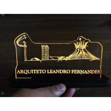 Imagem de Luminária Decorativa com LED Brasília DF - Hobbies do Ofício, Branco