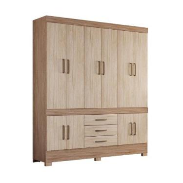 Imagem de Guarda Roupa Casal 10 Portas New Murano Nogal Vanilla Touch Baby Home-