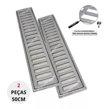 Imagem de Grelha Pluvial 10x100 com Suporte e Tela Anti Insetos  ( 2 peças de 50