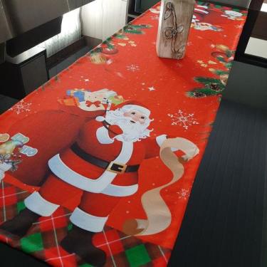 Imagem de Caminho Trilho de Mesa Natal Papai Noel e Carta - Colorful Tapetes