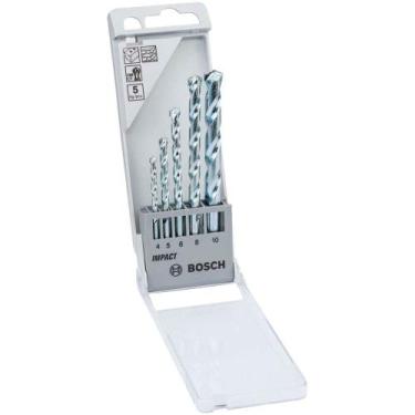 Imagem de Jogo de 5 Broca para Concreto Encaixe Cilíndrico 4-5-6-8 10m - Bosch