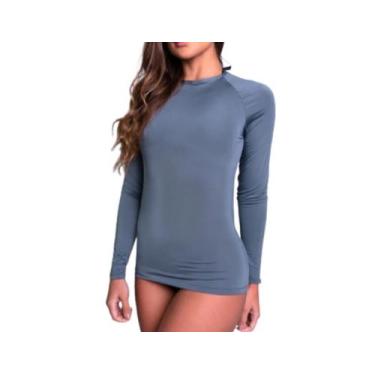 Imagem de camisa térmica feminina blusa proteção UV50+ segunda pele - TB modas, 