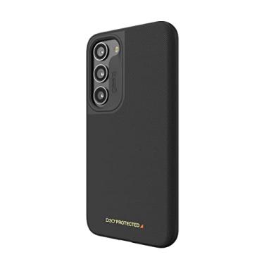 Imagem de ZAGG Capa para celular Gear4 London Samsung Galaxy S23 Series, proteção contra quedas D30 até 4 m, design contemporâneo com tecido impresso em 3D, funciona com sistemas de carregamento sem fio preto