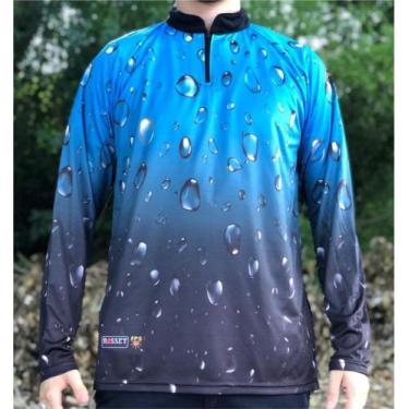 Imagem de Camiseta de Pesca Azul 3D - FPS 50 + UV - Ref. 112 - Masculina - Rosse