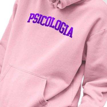 Imagem de Blusa Moletom Masculino Estampado College Psicologia em Algodão Fio 30