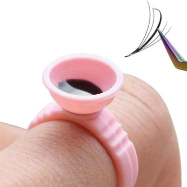 Imagem de Anel Porta Cola Para Extensão De Cílios Lash Designer 100Und