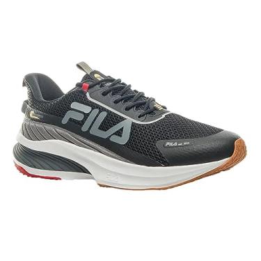 Imagem de Tenis Fila Progress Masculino,Preto/Grafite/Vermelho,39