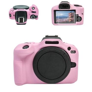 Imagem de Kit de acessórios de capa para câmera EOS R100 – Capa protetora de silicone para Canon eos R100 [Rosa] e protetor de tela LCD para Canon R100 [2 pacotes] e capa para câmera R100