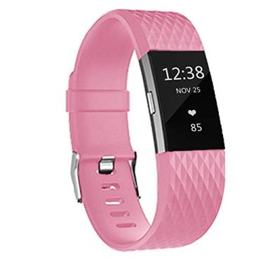 Imagem de Pulseiras de substituição para Fitbit Charge 2, pulseiras clássicas de silicone ajustáveis para Fitbit Charge 2, mulheres e homens