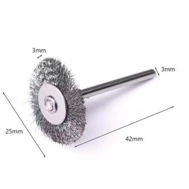 Imagem de Escova de aço circular para micro retifica  - 05 peças - E-San