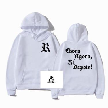 Imagem de Moletom Canguru Racionais Mc's Chora Agora Ri Depois Blusa Unissex - M