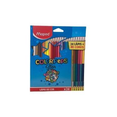 Imagem de Lapis De Cor 24 Com 30 Cores Color Peps Star Maped - LC