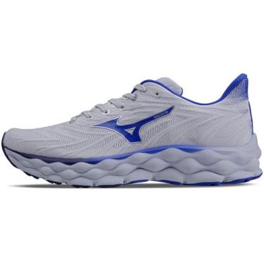 Imagem de Tênis de Corrida Masculino Mizuno Wave Sky 8 Wide 2E, Branco, 40
