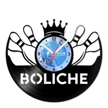 Imagem de Relógio De Parede Disco Vinil Esportes - Boliche - VES-086 - Modernart