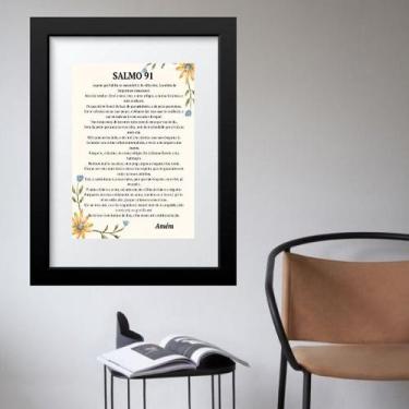 Imagem de Quadro Salmo 91 - 60x48cm - Quadros On-line