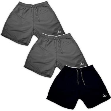 Imagem de Kit 3 Shorts Masculino Bermuda Masculino Curto Treino Lazer - Bueno St