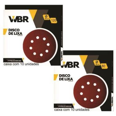Imagem de Kit Disco Lixa Girafa 20un 225mm, Wbr, Vonder, Lynus.