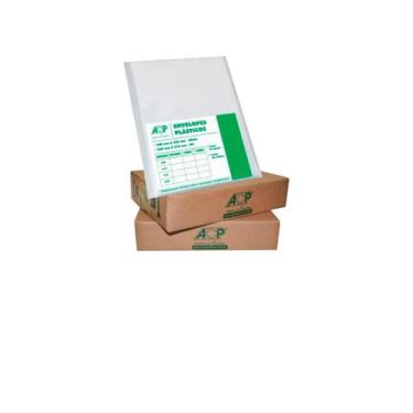 Imagem de Envelope Plástico Acp 0,12 Médio Oficio S/furos Cx C/500 Un
