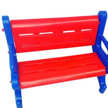 Imagem de Banco Plástico Resistente Junior 2 Lugares-Banco Pequeno Para Meninos 