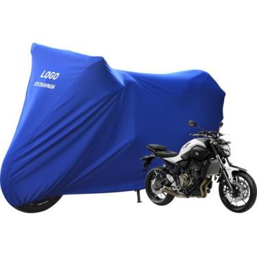 Imagem de Capa Para Moto Yamaha MT 07 Alta Durabilidade Com Logo - Mz, Azul