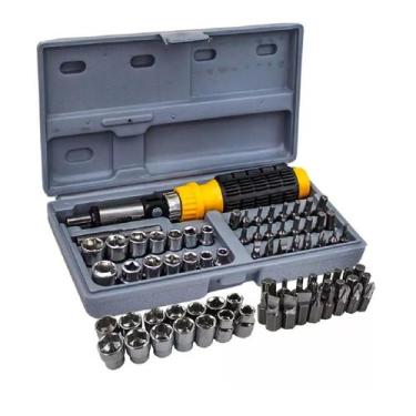 Imagem de Kit de Ferramentas 41Pcs Chaves Catraca Reversível com Bits e Soquetes