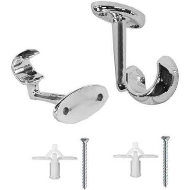 Imagem de Suporte Para Teto De Gesso De Cortina  2 Unidade 28mm Teto  Prateado -