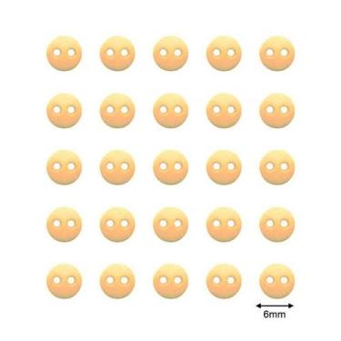 Imagem de Botão Small We Care About 6mm - 30 unidades - We  Care About, Creme